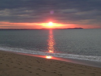 Coucher de soleil sur la Costa Dorada