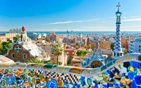 Barcelone vu du Parc Güell